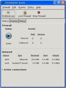 firestarter, simple firewall on ubuntu